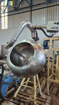 Drageadeira com aletas taliscas internas e insuflador de ar quente em inox Biasinox 250 litros