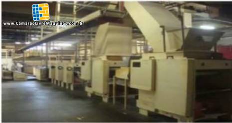 Linha para lamina��o biscoito cracker Baker Perkins