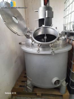 Reator encamisado interno em inox 500 litros