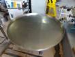 Mesa classificatria acumuladora giratria em ao inox 1100 mm