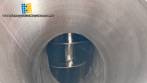 Rosca alimentadora transportadora helicoidal inclinada com silo receptor em inox Maqinox