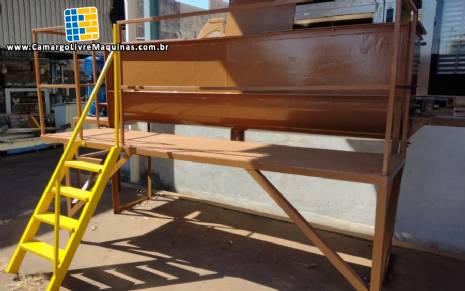 Misturador ribbon blender em a�o carbono 1200 litros