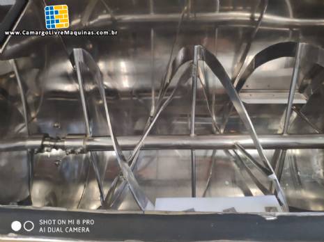 Misturador ribbon blender em a�o inox 250 kg