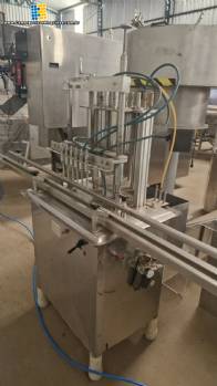 Envasadora linear 6 cilindros em inox Edwards