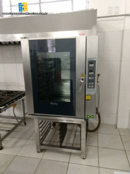 Forno combinado em inox Pr�tica