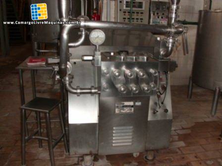 Homogeneizador � cilindro alta press�o Treu APV