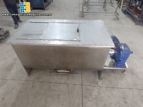 Misturador ribbon blender em a�o inox 500 litros 10 CV