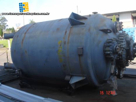 Reator encamisado vidroTaiji 10.000 litros
