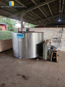 Tanque de expanso para leite e resfriamento 3000 litros ETSCHEID