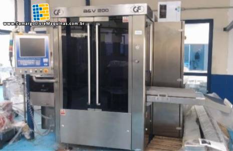 Revisor sistema de inspe��o de ampolas frascos injet�veis GF Coesia modelo A&V 200