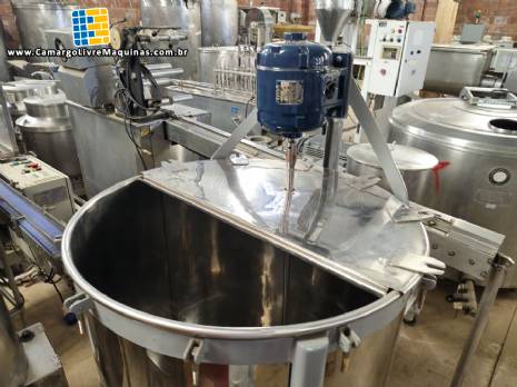 Tanque de agita��o inox 500 L