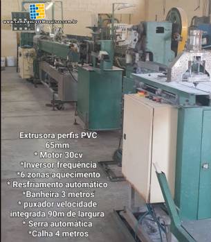 Extrusora para perfil de PVC com rosca de 65 mm Multi-Uni�o