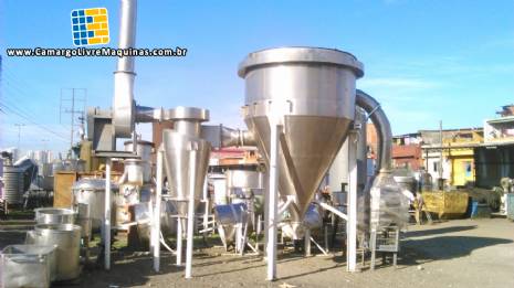 Secador Spray Dryer em ao inox