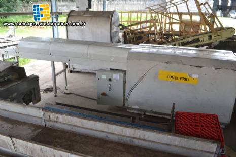 T�nel de resfriamento de chocolate 9 metros