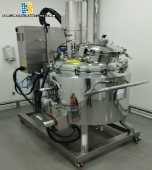 Reator de press�o 200 L inox 316 L elevador de tampa integrado RDS Inox