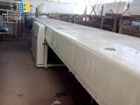T�nel de resfriamento continuo para chocolates