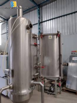 Filtro manga em a�o inox