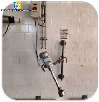 Agitador dispersor misturador homogeneizador em ao inox Artinox para lquidos 0,75 CV