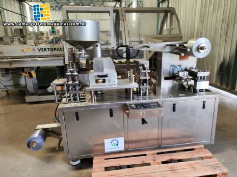 Blistadeira emblistadeira automatica para alu pvc cartelas comprimidos c�psulas