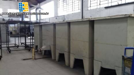 Linha de eletrodeposi��o cat�dica para tintas