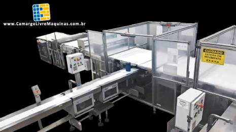 Sistema de distribuio, faseamento e alimentao de embaladoras Cavanna