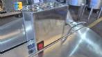 M�quina para produzir pipoca gourmet caramelizada com misturador com aquecimento � g�s