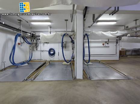 Balança de piso com rampa em aço inox 304 Alfa Instrumentos 1000 kg e 4000 Kg