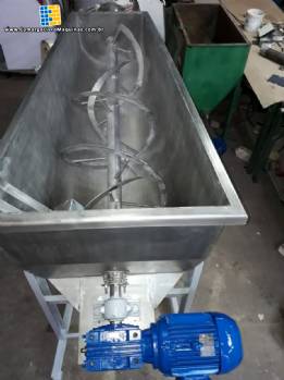 Misturador Ribbon Blender com rosca acoplada a�o inox