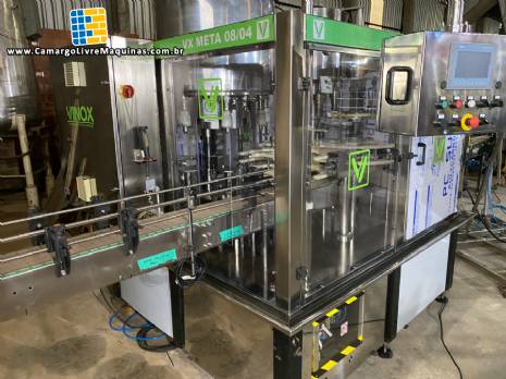 Envasadora rotativa bombonas gal�es de 1 � 5 litros Vinox Zegla com retrofit