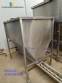 Silo de armazenamento ensacadeira em inox com rosca transportadora sada 1000 litros