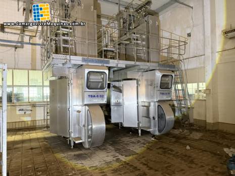 Envasadora asséptica Tetra Pak TBA 8 para embalagens cartonadas caixinhas Tetra Brik Envasadora asséptica Tetra Pak TBA 8 para embalagens cartonadas caixinhas Tetra Brik