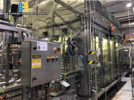 Envasadora rotativa Serac com selo Envasadora rotativa Serac com selo