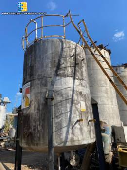 Tanque reservatório armazenamento em aço inox 20.000 litros Tanque reservatório armazenamento em aço inox 20.000 litros